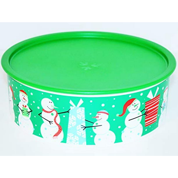 Tupperware Set of 3 Christmas Xmas Canisters Containers Red Green New Tupperware Set of 3 Christmas Xmas Canisters Containers Red Green New